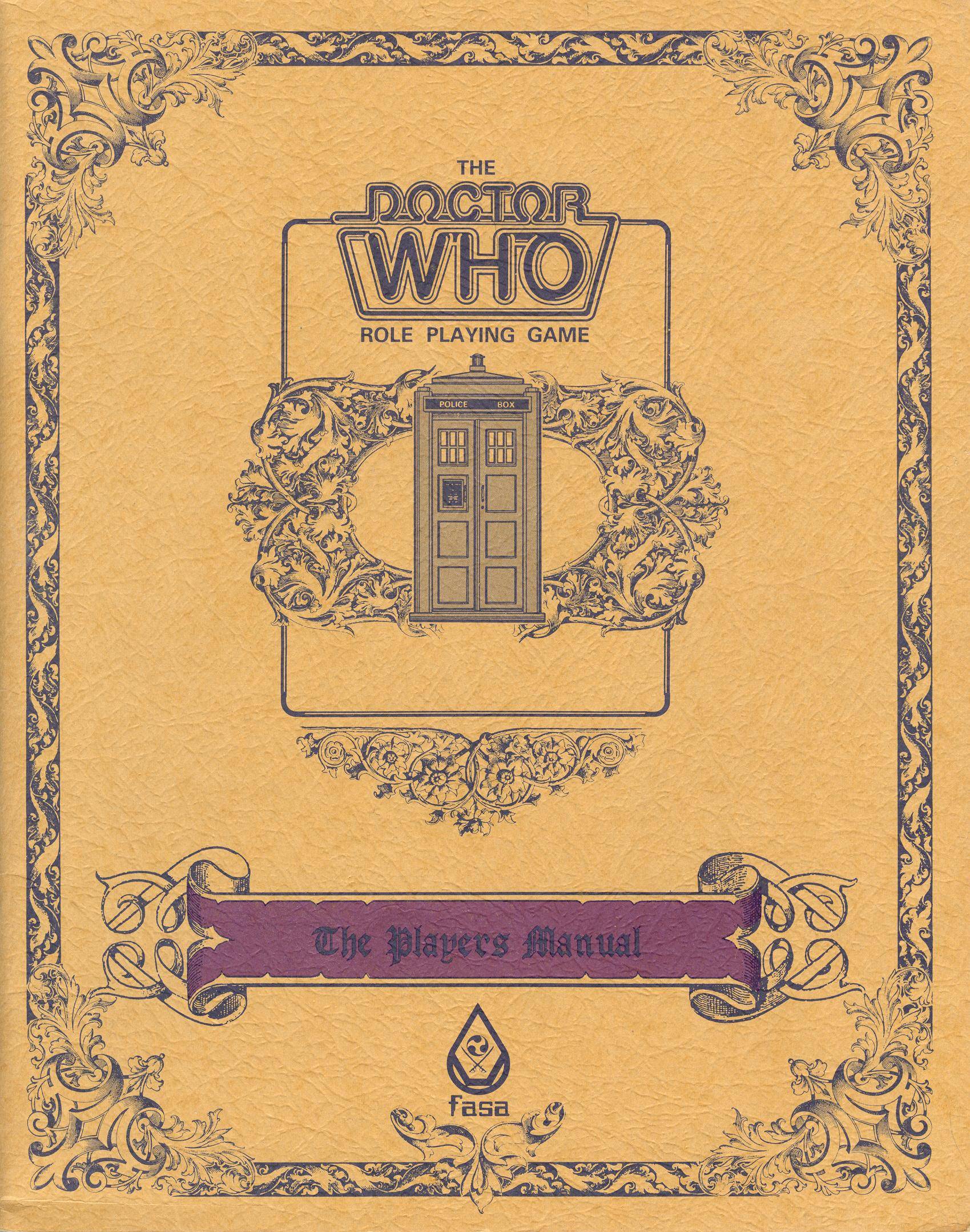 Doctor Who RPG (FASA, 1985): Roleplay Among the Classic Time Lords –  Wayne's Books